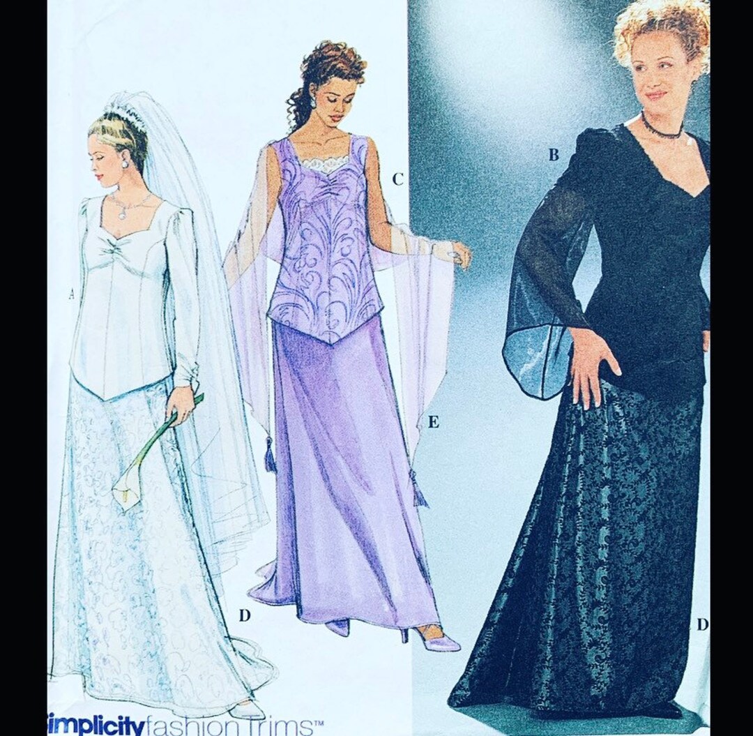 Simplicity 8923, Haunt Couture, Goth Patterns, Bell Sleeve Top Pattern