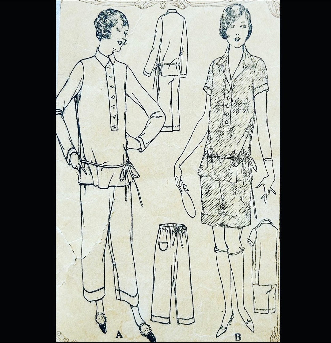 Mccall 4469 M, Pajama Set Pattern Women, Vintage Pajama Pattern, 1920s ...