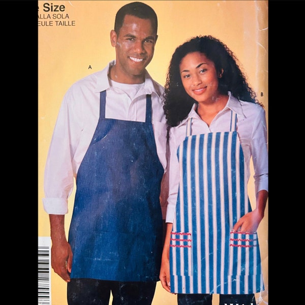 Simplicity 5154, His and Hers, Butcher Apron Sewing Pattern, Aprons Patterns, Easy Patterns, Learn to Sew, Beginner Aprons, Cute Aprons