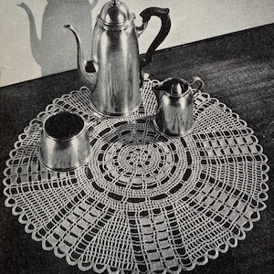 Doily Pattern PDF, Doily Pattern Crochet, Doilies Crochet Pattern, Vintage Crochet Patterns, Round Doily Pattern, Crochet Patterns PDF