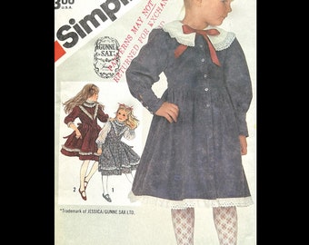 Simplicity 6092 3, Fancy Girls Dress Patterns, Gunne Sax, School Dress Pattern, Toddler Dress Sewing Pattern, Toddlers Dresses Pattern