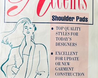 Shoulder Pads for Blazers, Vintage Sewing Notions, Shoulder Pad Set, Shoulder Pads for Sewing, Clothing Shoulder Pads