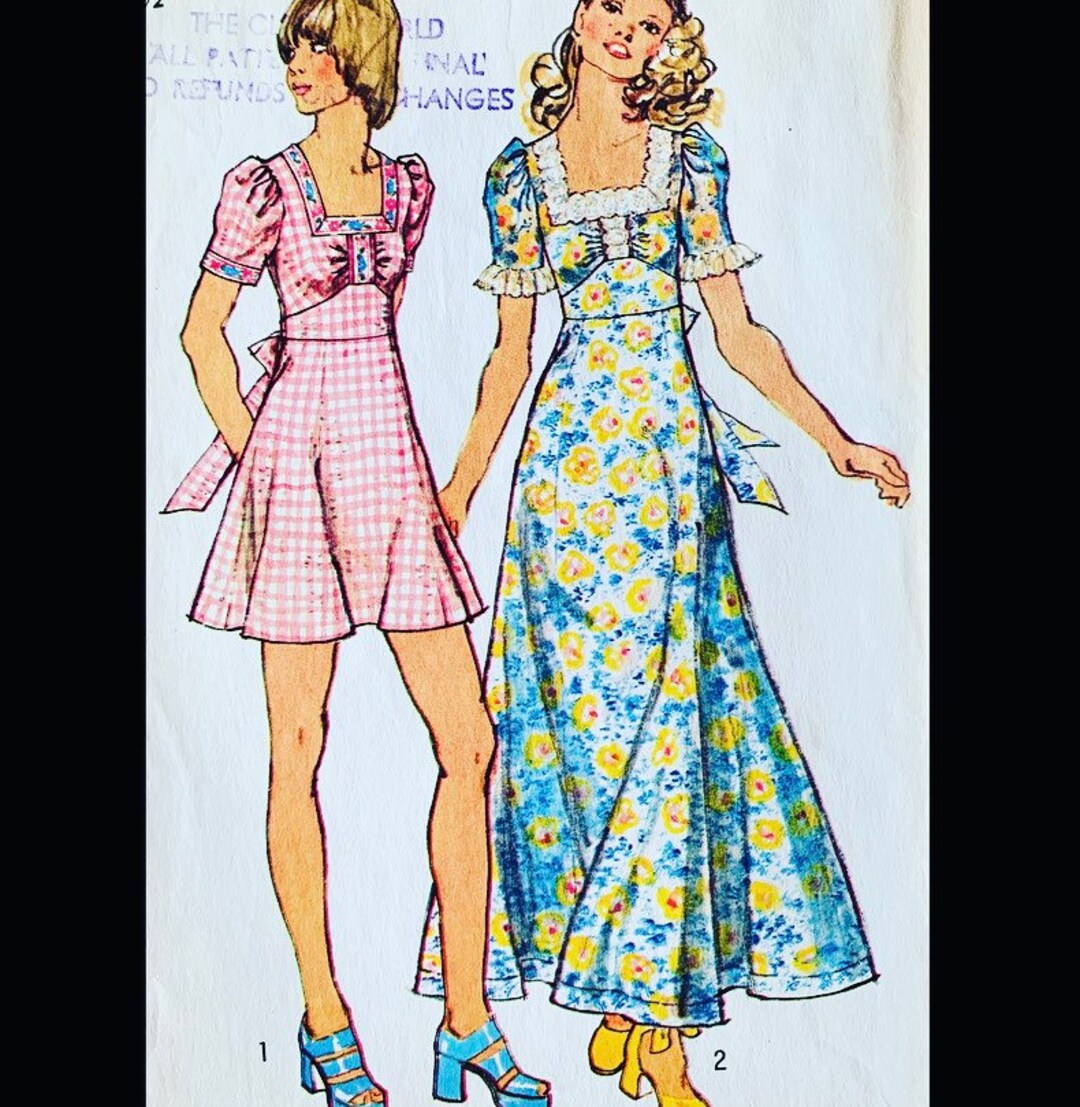 Simplicity 5616 B31 70s Dress Pattern Summer Dress Pattern - Etsy