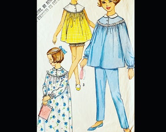 Simplicity 5552, Size 4, Toddler Pajamas Pattern, Toddler Pajama Sewing Pattern, Girls Pajama Sewing Pattern, Toddlers Patterns