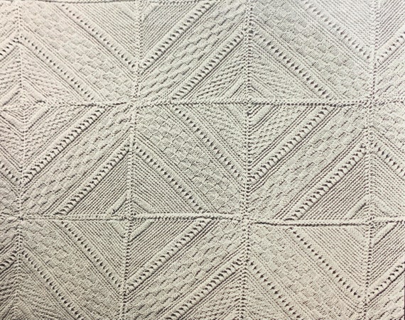 Bedspread Knitting Pattern Colonial Knitting Pattern Vintage | Etsy