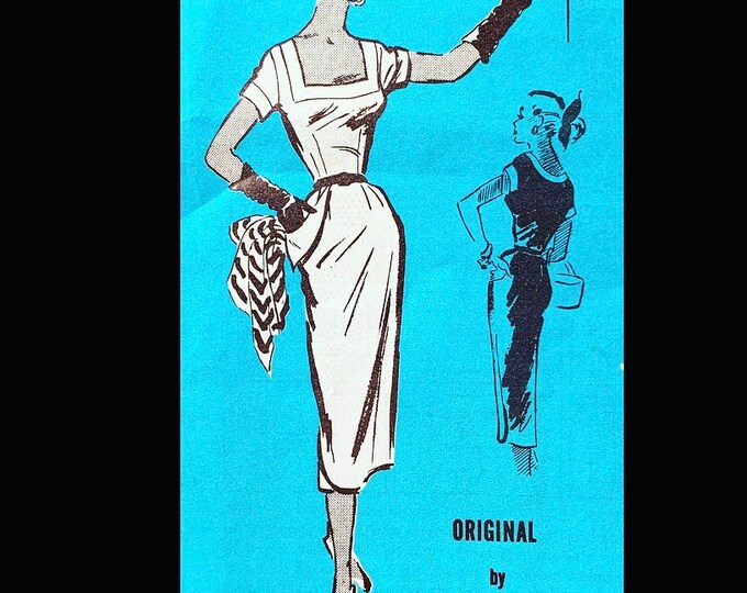 Cocktail Dress Sewing Pattern, Wiggle Dress Pattern, Designer Patterns ...