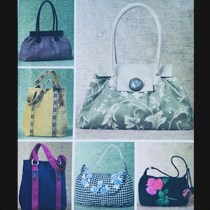 McCalls 4936, Purse Patterns to Sew, Patterns for Purses, Handbag Pattern, Cute Purse Pattern, Vintage Inspired Sewing Patterns