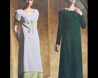 Eenvoud 4055, Regency Dress Pattern, Empire Waist Dress Pattern, Begin 1800 Dress Pattern, Regency Patterns, Sense and Sensibility