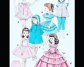Butterick 7975, 16 Inch Doll Clothes Pattern, Fancy Doll Dress Pattern, 50s Dolls Patterns, Doll Clothing Patterns, Cute Doll Patterns