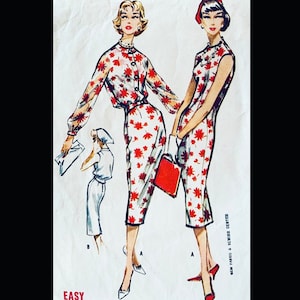 McCalls 4518 B32, Ärmelloses Kleid Schnittmuster, Sommerkleid Schnittmuster Frauen, Petite Patterns, Süßes Kleid Schnittmuster, 50er Jahre Schnittmuster