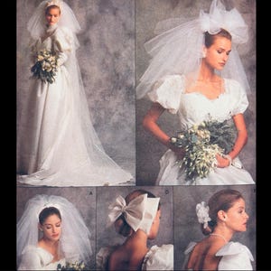Vogue 2197, Wedding Veil Pattern, Patterns for Wedding, Bridal Veil Pattern, Millinery Patterns, Wedding Headpiece Veil