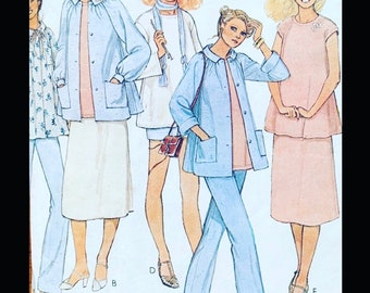 McCalls 6468 B40, Padrões de Costura de Roupas de Maternidade, Padrão de Calças de Maternidade, Padrões de Roupas de Maternidade, Padrão de Top de Maternidade