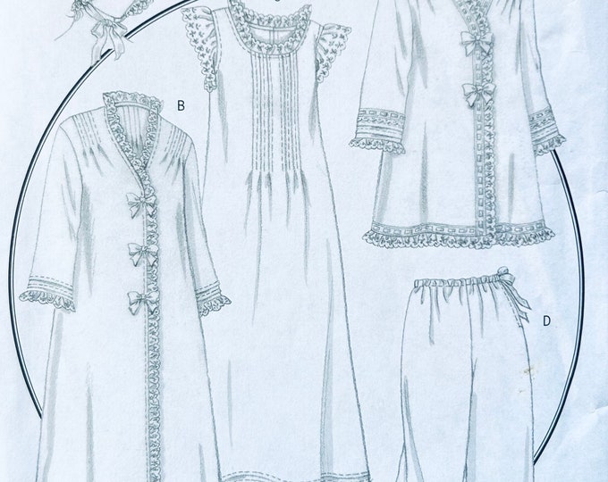 Butterick 5061 XS S M, Edwardian Robe Historical Sewing Patterns ...
