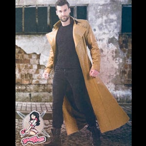 McCalls 7374, Duster Coat Sewing Pattern Men, Mens Long Coat Leather, Yaya Han Costume Pattern Adult, Neo Costume Jacket, Ankle Length Coats