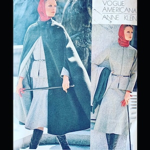 Vogue 1160 B34, Cape Patterns for Women, Womens Suit Pattern, Anne Klein, Straight Leg Pants Pattern, Wide Leg Pants Sewing Pattern