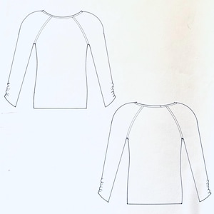 Pullover Top Pattern, Tee Shirt Patterns, Designer Patterns, Long Sleeve Tops Sewing Patterns, Knit Fabric Patterns, Tee Shirt Pattern