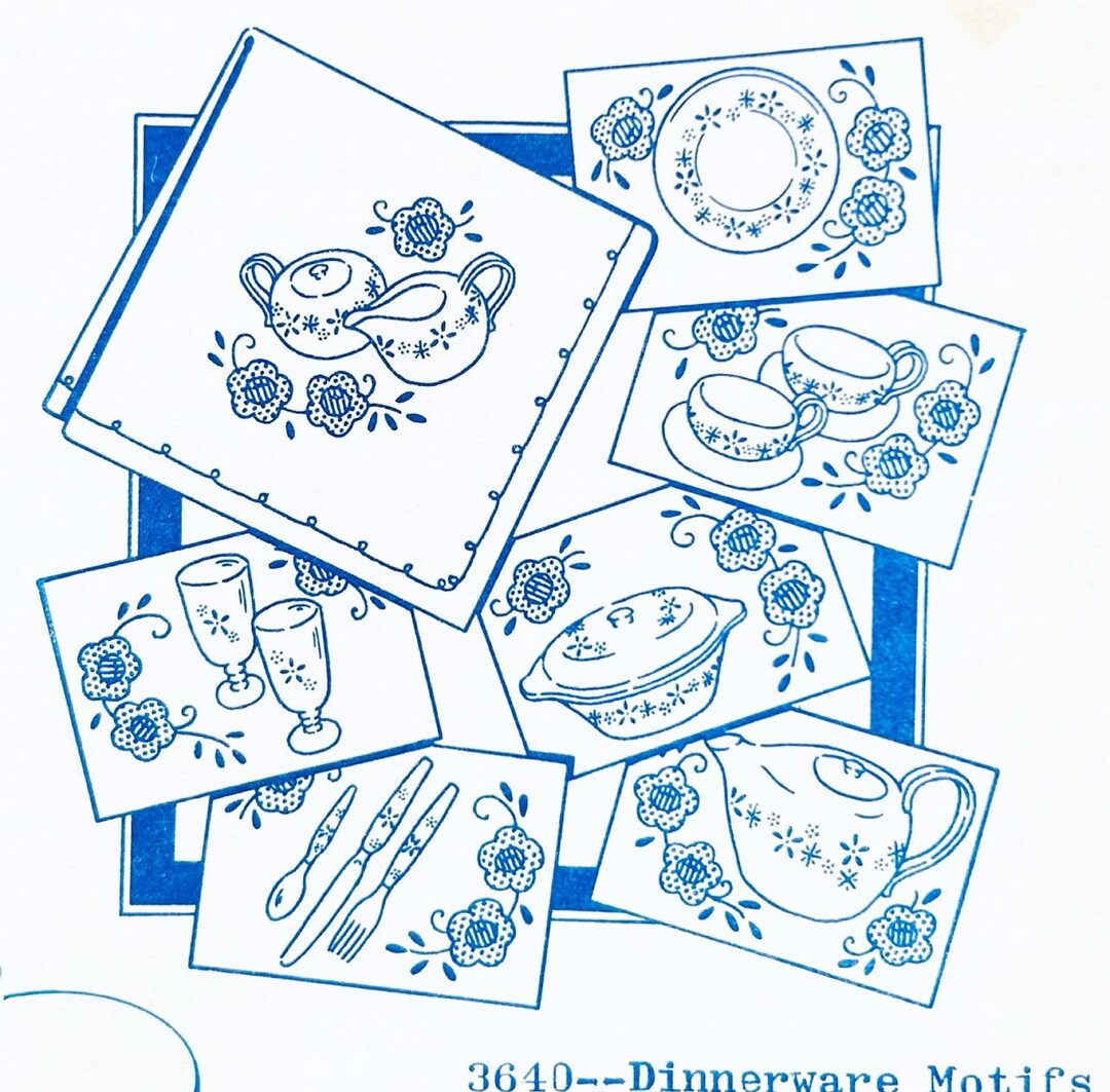 Aunt Martha Iron on Transfer, Vintage Embroidery Transfers, Aunt Martha ...