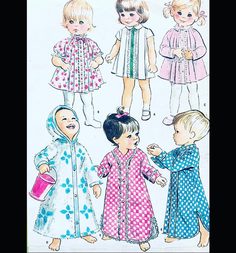 McCalls 8718 6 Mos, Baby Dress Pattern, Patterns Baby Sewing, Infant Dress Pattern, Baby Dresses Patterns, Baby Girl Patterns Sewing image 1