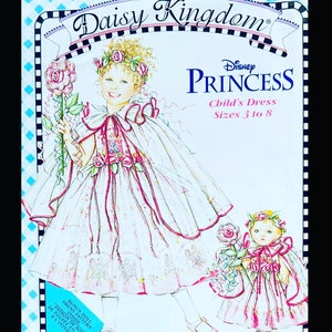 Simplicity 0695, Toddler Girls Summer Dress Pattern, Daisy Kingdom Patterns, Girls Fancy Dress Sewing Pattern, Disney Princess Dress