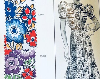 1930s Fabric Sample Books, Vintage Fabric Swatch Book