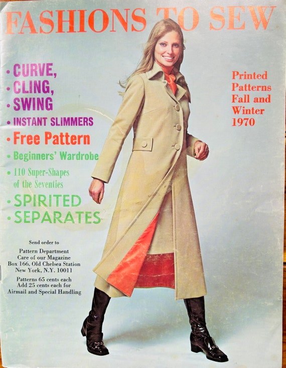 Modello di vendita per corrispondenza catalogo di modelli di cucito vintage rivista di moda vintage pubblicita vintage di riviste femminili autunno inverno 1970 Etsy Italia