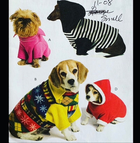Patrones de ropa para perros Patrón de sudadera con capucha - Etsy España