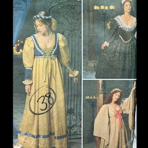Simplicity 8192 4 6 8, Ren Faire Dress Pattern, Renaissance Cosplay Pattern, Historical Costume Pattern, Corset Dress Sewing Pattern