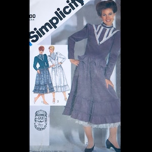 Simplicity 5754 B32, Gunne Sax Dress Pattern, Cottage Core, Prairie Dress Sewing Pattern, Victorian Inspired Dress Pattern, Patterns Dresses