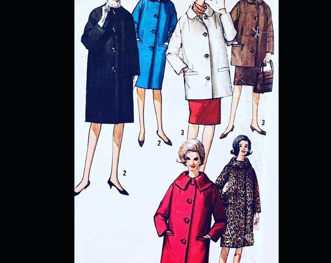Vintage Coat Sewing Pattern Coats Pattern for Women Winter Etsy
