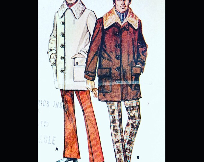 Mccalls 2981 L, Pea Coat Sewing Pattern, Double Breasted Coat Pattern