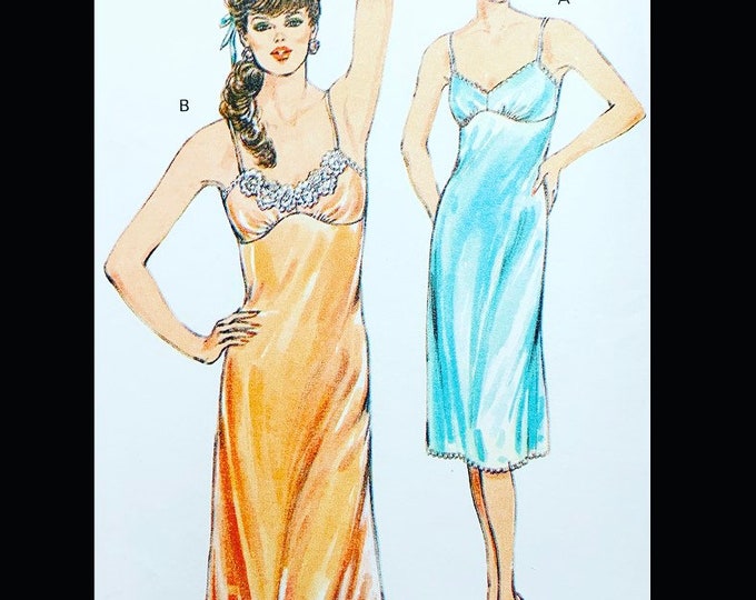 Kwik Sew 1554, Full Slip Pattern for Women, Slip Sewing Pattern, Full