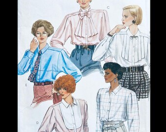 McCalls 2070 B34, Ruffled Blouse Pattern, Womens Top Pattern, Blouse Patterns for Women, Long Sleeve Top Pattern, Pretty Tops Sewing Pattern