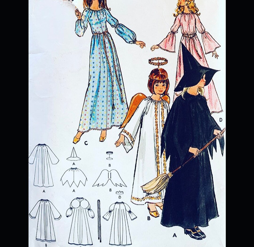 Butterick 6312 B30 Angel Costume Pattern Nativity Costume Etsy