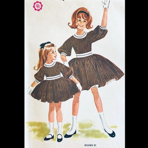 McCalls 6496 8, Mädchen Kleid Schnittmuster, Schulkleid Schnittmuster, Helen Lee, Mädchen Kleid Schnittmuster, Herbst Kleid Schnittmuster, Vintage Kleid Schnittmuster