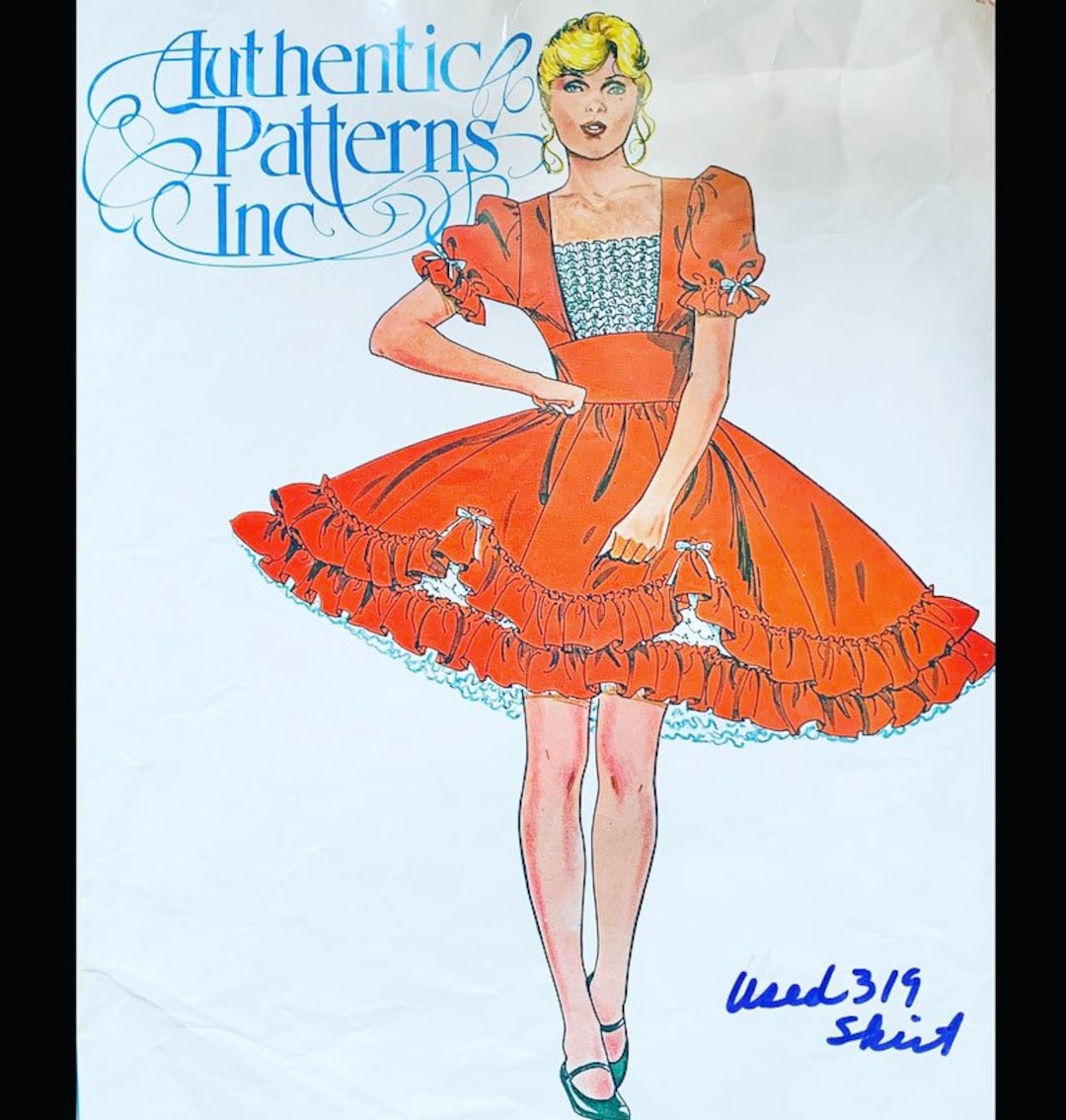 Authentic 322, Square Dance Dress Pattern, Western Dress Pattern