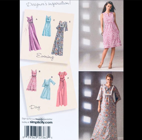 simplicity boho dress patterns 2363 S M, Cottagecore Sewing Pattern, Maxi Dress Patterns, Cottage Core, Cute Dress Pattern, Dress Pattern Color:Heart Jamaica Flag Palm Crystal Embellished Long Sleeve W142025MonDay Perfect for misses and