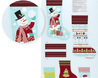 Christmas Stocking Panels for Sewing, DIY Christmas Stocking Kit Easy, Holiday Stocking Patterns, Stockings Patterns, Christmas Pattern