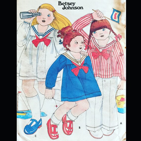 70s Pattern Sailor Dress Pattern Betsey 