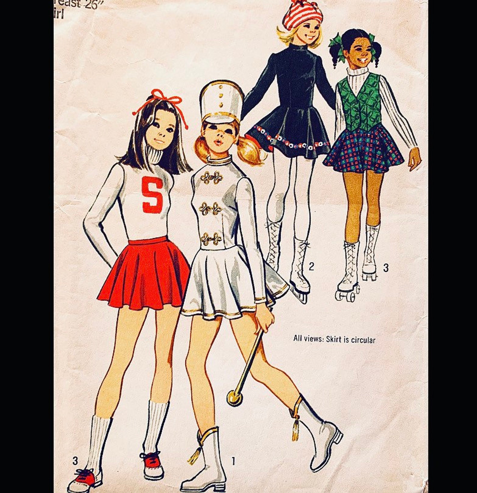 Cheerleader Uniform Sewing Pattern, Costume Patterns for Kids ...