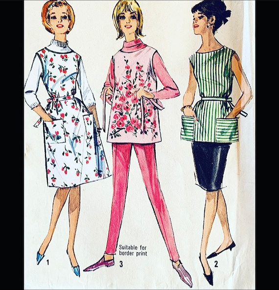 1960s Pattern Apron Patterns to Sew Easy Sewing Patterns - Etsy