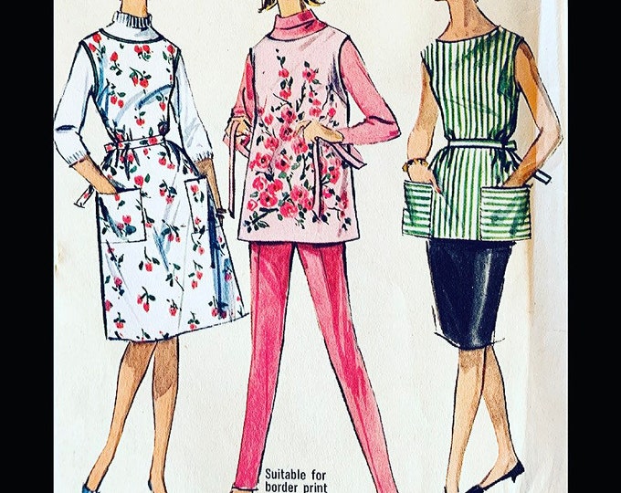 1960s Pattern Apron Patterns to Sew Easy Sewing Patterns Etsy