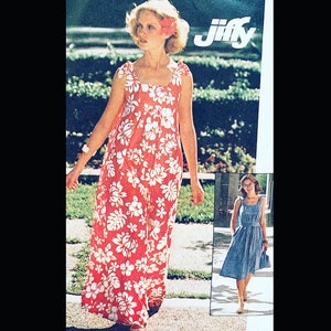 Simplicity 7520 S, Muumuu Dress Patterns, Maxi Dress Sewing Pattern, Summer Dress Pattern, Sun Dress Pattern, Cute Dress Sewing Pattern