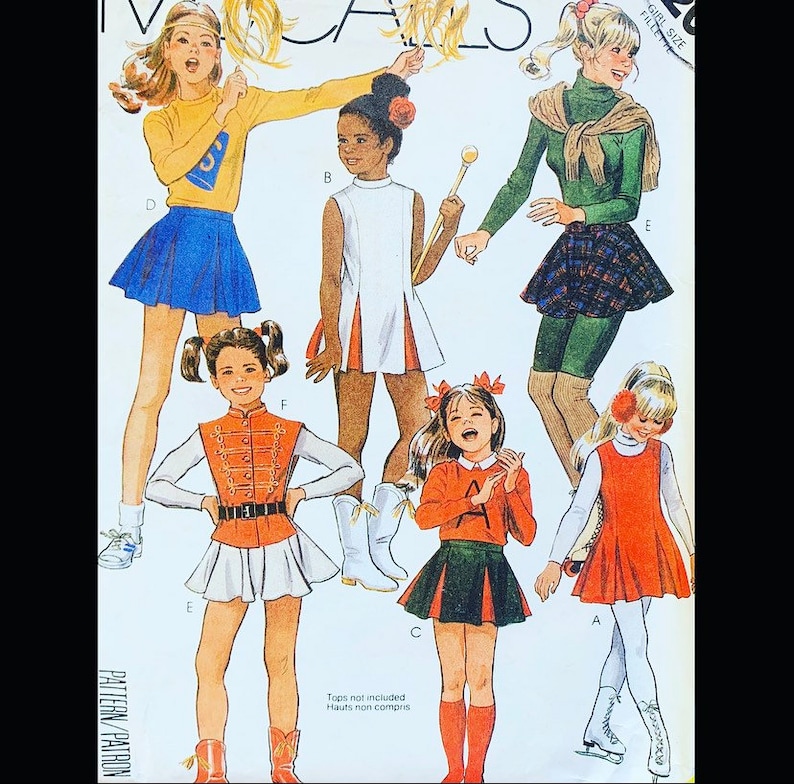 Cheerleader Uniform Sewing Pattern Costume Patterns for Kids Etsy