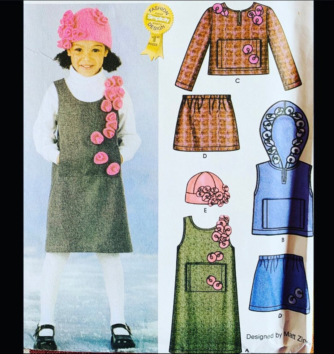 Simplicity 4835 Girls Sewing Patterns Skirt Pattern Sewing - Etsy