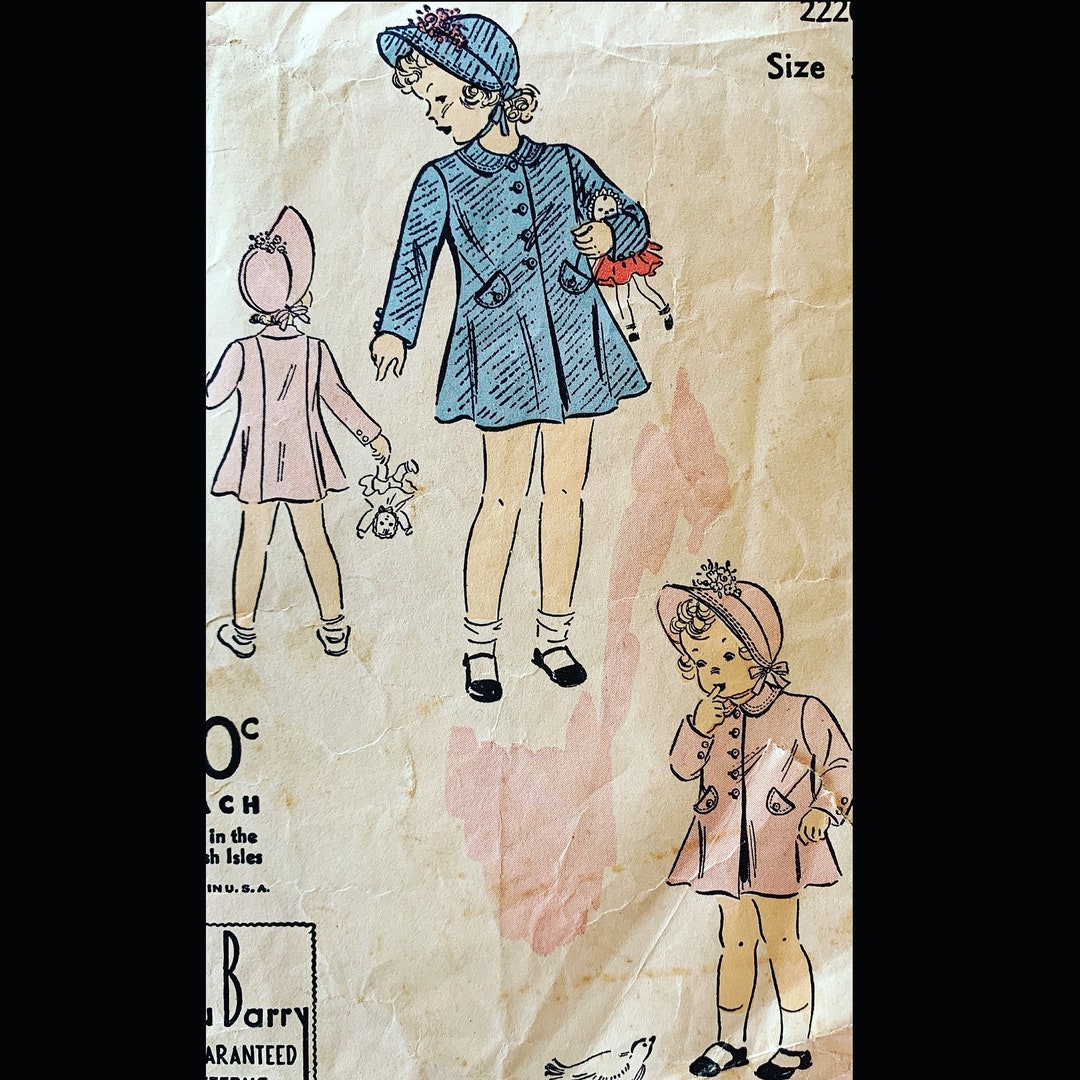 Toddler Coat Pattern Baby Coat Sewing Pattern Etsy