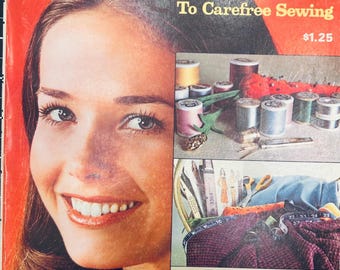 McCalls Sewing Book, Sewing Tutorial, Learn to Sew, Vintage Sewing Guide, Dress Making, Sewing Magazine, How to Sew Clothes, 1970s Books
