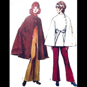 Simplicity 9669 L, Cape Coat Pattern, Opera Cape Sewing Pattern, Outerwear Patterns, Cute Coat Patterns, Patterns Coats, Winter Coat