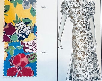 1930s Fabric Sample Books, Vintage Fabric Swatch Book