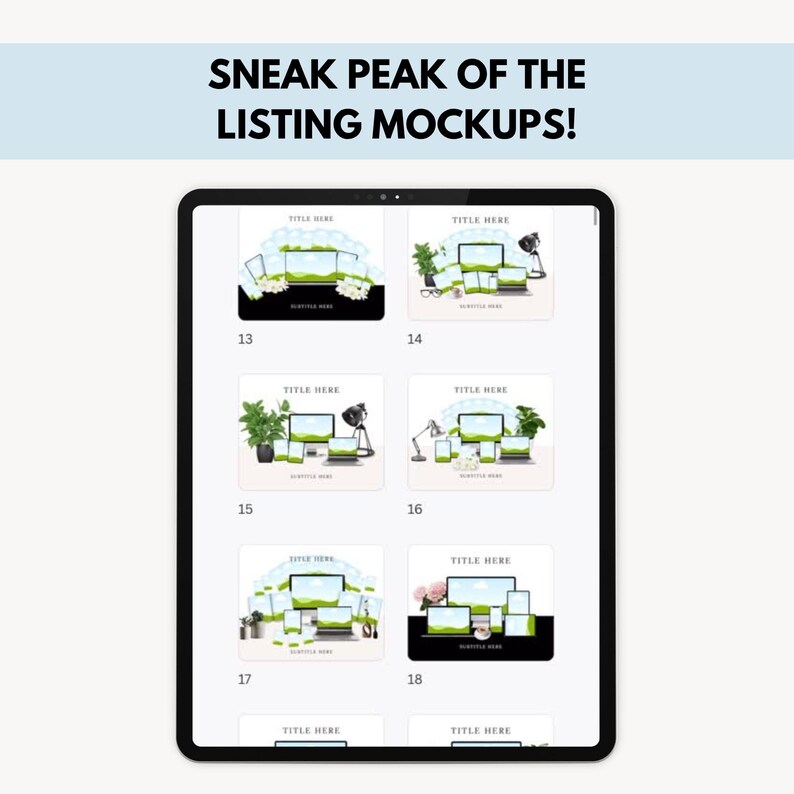 MRR Mockup Canva Template Bundle, 171 MockUp Digitales Produktpaket mit Master Resell Right, MRR, DFY Canva Templates für digitale Produkte Bild 2