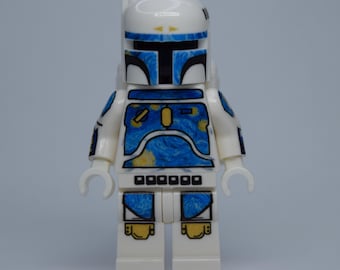 Starry Night Boba Fett Custom LEGO Minifigure – Hand Decaled